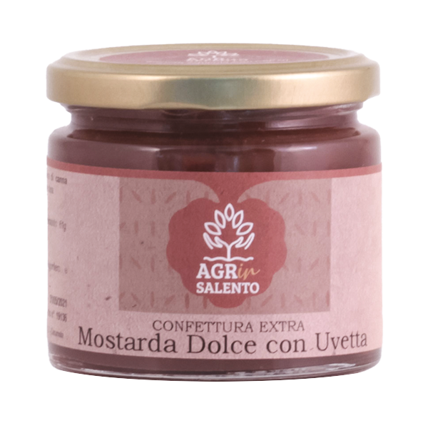 Confettura di mostarda con uvetta 220 gr