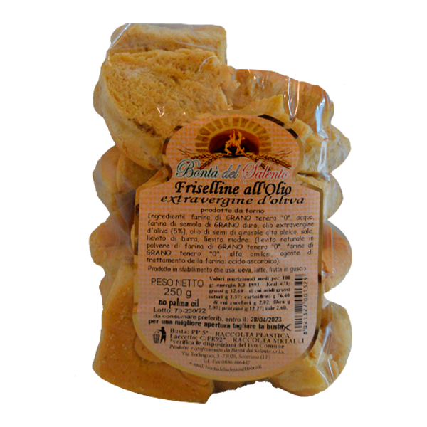 Friselline: olio 250 gr