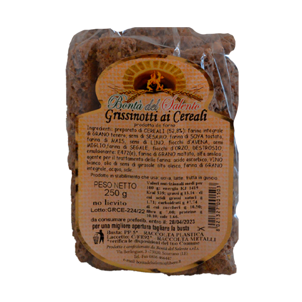 Grissinotti cereali 250 gr