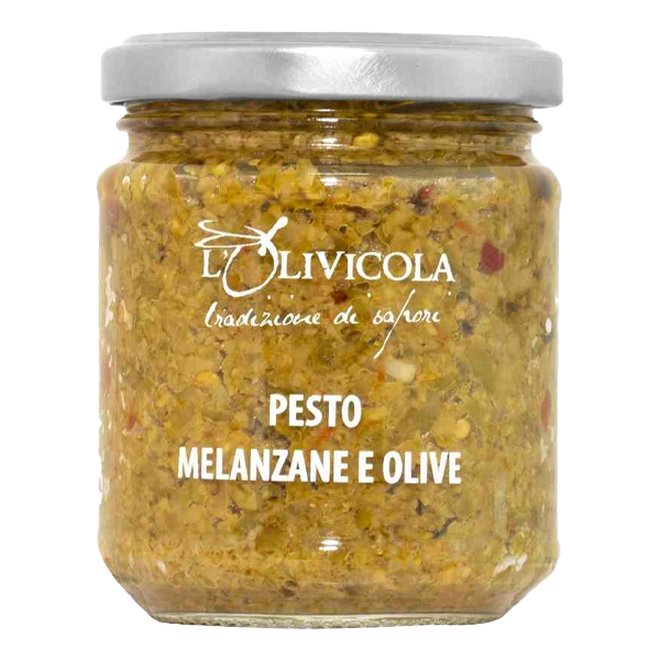 Pesto melanzane e olive 180gr