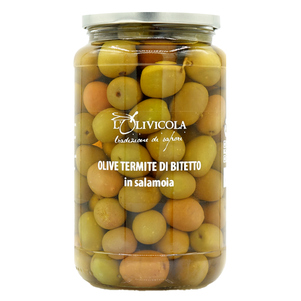 Olive verdi termite di Bitetto in salamoia 350gr